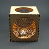 Candle Lantern Celtic Knot Pattern Light Boxes, Laser Cut From MDF