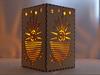 Candle Lantern, Sunshine Pattern Light Boxes, Laser Cut From MDF